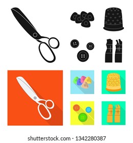 Isolated object of craft and handcraft sign. Set of craft and industry stock symbol for web.