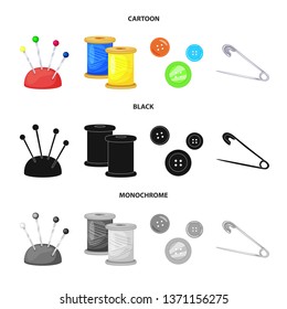 Isolated object of craft and handcraft sign. Set of craft and industry stock symbol for web.