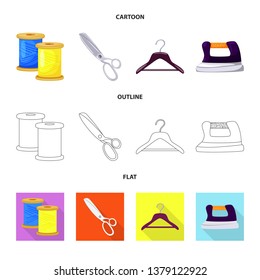 Isolated object of craft and handcraft sign. Set of craft and industry stock symbol for web.