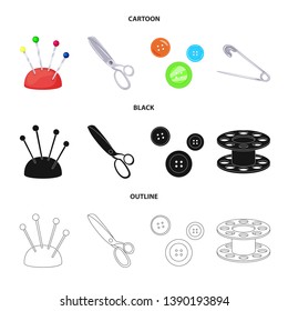 Isolated object of craft and handcraft sign. Collection of craft and industry vector icon for stock.