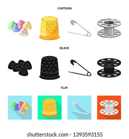 Isolated object of craft and handcraft sign. Set of craft and industry vector icon for stock.