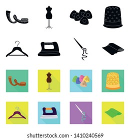 Isolated object of craft and handcraft sign. Collection of craft and industry vector icon for stock.