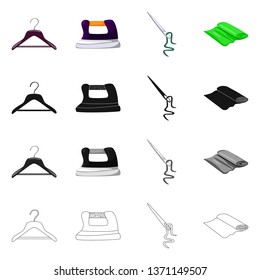 Isolated object of craft and handcraft symbol. Collection of craft and industry vector icon for stock.