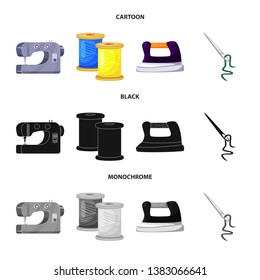 Isolated object of craft and handcraft symbol. Set of craft and industry vector icon for stock.