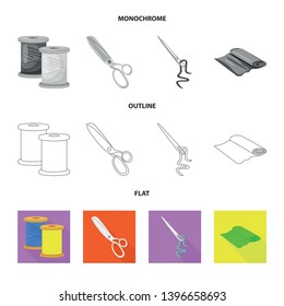 Isolated object  craft and handcraft symbol. Collection  craft and industry stock symbol for web.