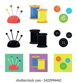 Isolated object of craft and handcraft symbol. Set of craft and industry vector icon for stock.