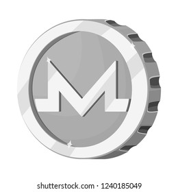 Isolated object of cryptocurrency and coin logo. Collection of cryptocurrency and crypto stock vector illustration.