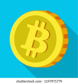 Isolated object of cryptocurrency and coin sign. Set of cryptocurrency and crypto stock symbol for web.