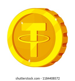 Isolated object of cryptocurrency and coin symbol. Collection of cryptocurrency and crypto stock vector illustration.