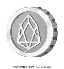 Isolated object of cryptocurrency and coin symbol. Collection of cryptocurrency and crypto vector icon for stock.
