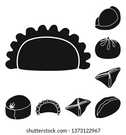 Isolated object of cuisine  and appetizer symbol. Set of cuisine  and food  stock symbol for web.