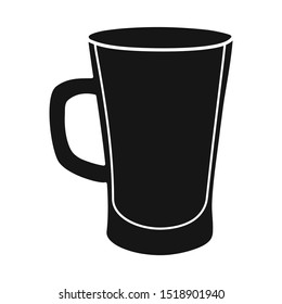 Isolated object of cup and juice logo. Graphic of cup and sugar vector icon for stock.