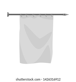 Isolated object of curtain and banner icon. Collection of curtain and wall vector icon for stock.