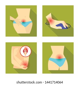 Isolated object of damage and wound symbol. Set of damage and rendering stock vector illustration.