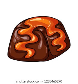 Isolated object of dessert and sweet symbol. Set of dessert and food stock vector illustration.
