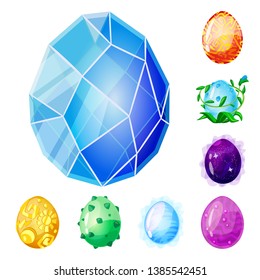Isolated object of dinosaur  and magic  icon. Set of dinosaur  and fantasy vector icon for stock.