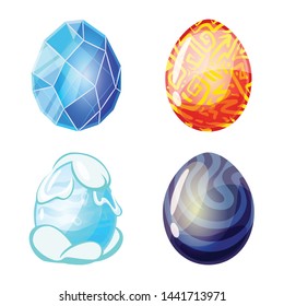 Isolated object of dinosaur and magic logo. Set of dinosaur and fantasy vector icon for stock.