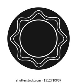 Isolated object of dish and bowl logo. Web element of dish and ceramic vector icon for stock.