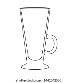 Isolated object of dishes and container symbol. Collection of dishes and glassware stock symbol for web.