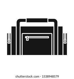 Isolated object of diver and tool sign. Web element of diver and regulator Stock vector illustration.