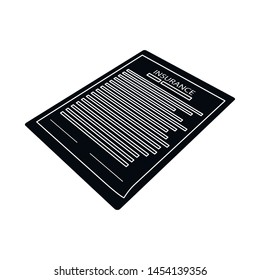 Isolated object of document and brochure logo. Collection of document and texture vector icon for stock.