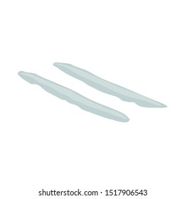 Isolated object of dose and cocaine logo. Graphic of dose and track vector icon for Stock.