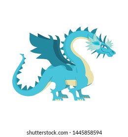 Isolated object of dragon and predator icon. Set of dragon and wing stock symbol for web.
