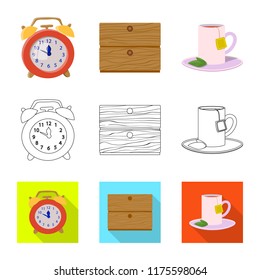 Isolated object of dreams and night icon. Set of dreams and bedroom stock symbol for web.
