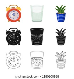 Isolated object of dreams and night icon. Collection of dreams and bedroom vector icon for stock.