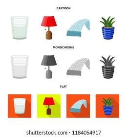 Isolated object of dreams and night icon. Collection of dreams and bedroom stock symbol for web.