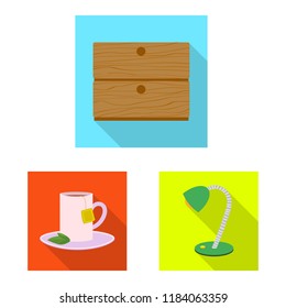 Isolated object of dreams and night icon. Set of dreams and bedroom vector icon for stock.
