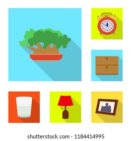 Isolated object of dreams and night icon. Set of dreams and bedroom stock vector illustration.