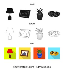 Isolated object of dreams and night icon. Collection of dreams and bedroom stock symbol for web.