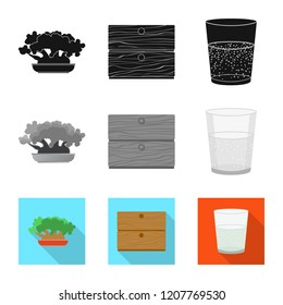 Isolated object of dreams and night icon. Set of dreams and bedroom stock vector illustration.