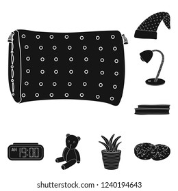 Isolated object of dreams and night icon. Collection of dreams and bedroom vector icon for stock.