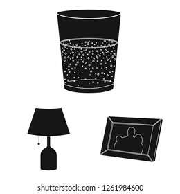 Isolated object of dreams and night icon. Set of dreams and bedroom stock symbol for web.