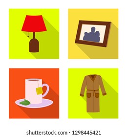 Isolated object of dreams and night icon. Set of dreams and bedroom vector icon for stock.