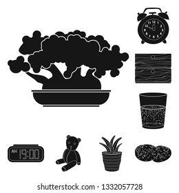 Isolated object of dreams and night icon. Collection of dreams and bedroom stock vector illustration.