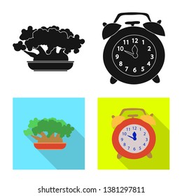 Isolated object of dreams and night icon. Set of dreams and bedroom vector icon for stock.