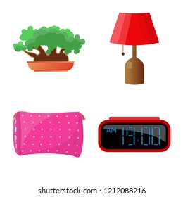 Isolated object of dreams and night logo. Set of dreams and bedroom vector icon for stock.