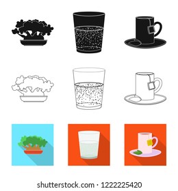 Isolated object of dreams and night logo. Collection of dreams and bedroom vector icon for stock.