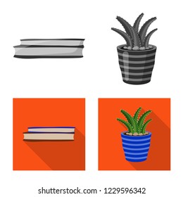 Isolated object of dreams and night logo. Collection of dreams and bedroom vector icon for stock.
