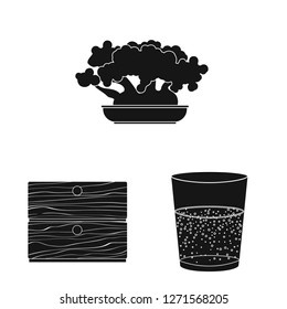 Isolated object of dreams and night logo. Set of dreams and bedroom stock symbol for web.
