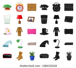 Isolated object of dreams and night logo. Set of dreams and bedroom vector icon for stock.