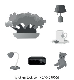 Isolated object of dreams and night logo. Collection of dreams and bedroom stock symbol for web.