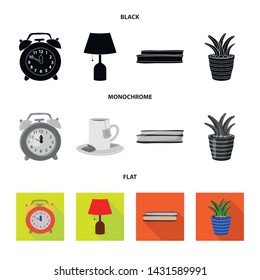 Isolated object of dreams and night logo. Collection of dreams and bedroom vector icon for stock.