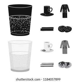 Isolated object of dreams and night symbol. Collection of dreams and bedroom stock symbol for web.