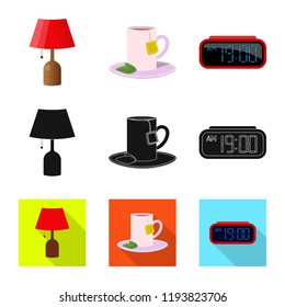 Isolated object of dreams and night symbol. Collection of dreams and bedroom vector icon for stock.