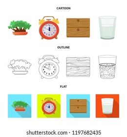 Isolated object of dreams and night symbol. Set of dreams and bedroom vector icon for stock.