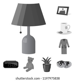 Isolated object of dreams and night symbol. Collection of dreams and bedroom stock vector illustration.